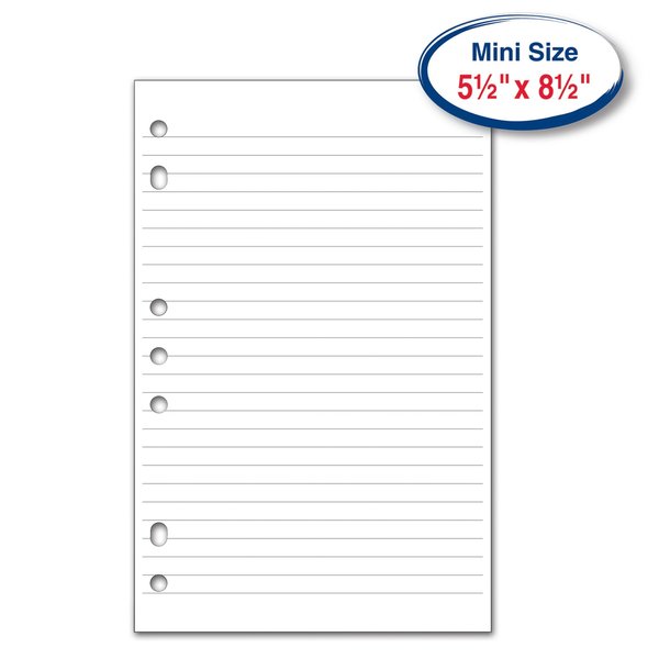 C-Line Products Mini Size Filler Paper, White, 50PK Set of 48 PK, 2400PK 07558-CT